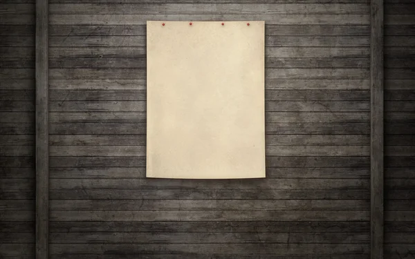 Notatki papieru na drewniane ściany — Zdjęcie stockowe
