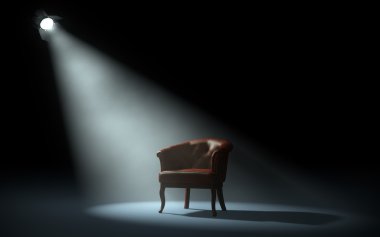 chair on stage clipart