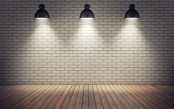 Sala com lâmpadas — Fotografia de Stock