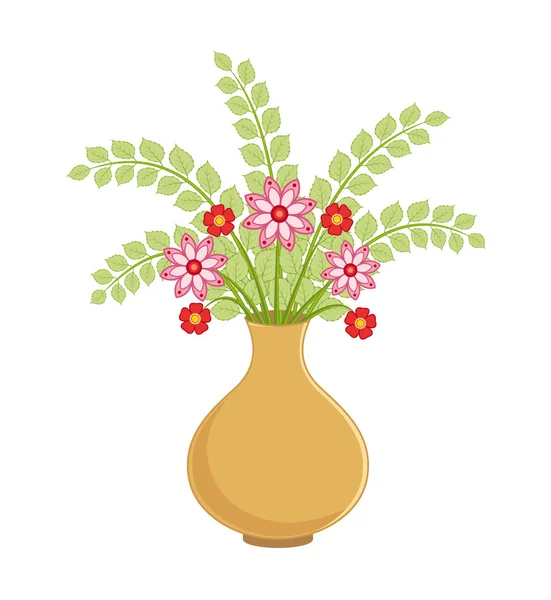 Flower in vase — Stock Vector