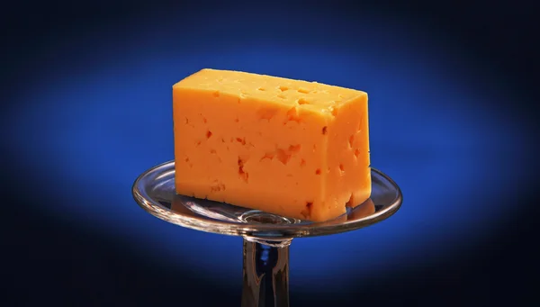 Cheese on the bright spots — Stock Photo, Image