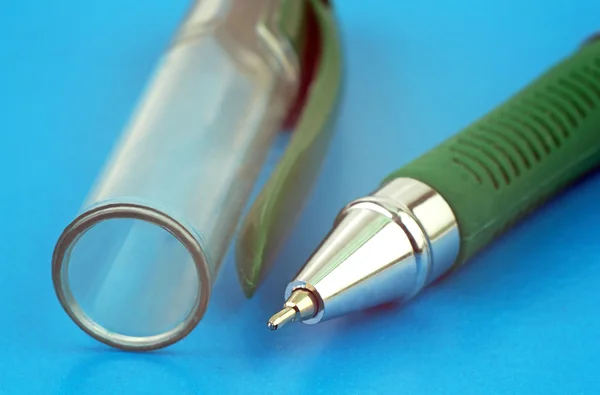 Ballpoint pen cap and large. — Stock Photo, Image