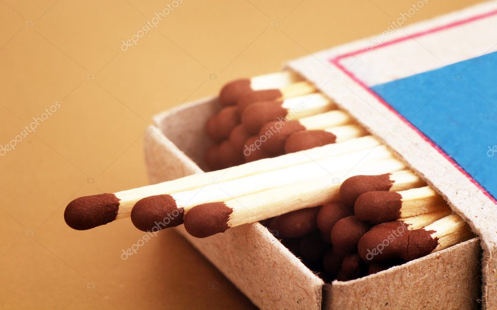 matches in a box.