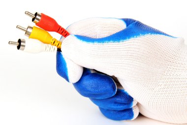 elinde renkli fişler.