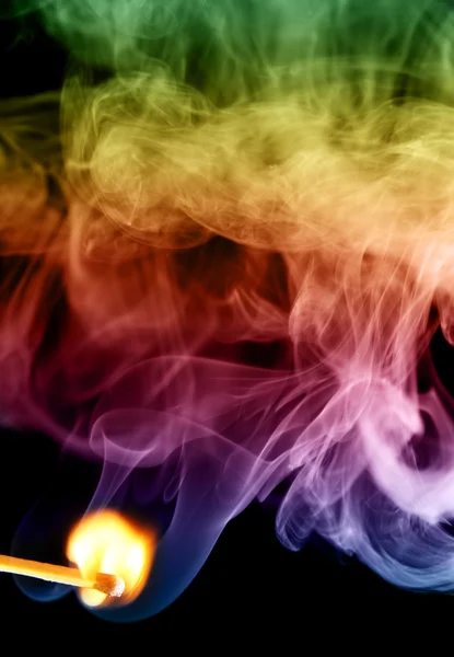 Fire and smoke color — Stock Photo, Image