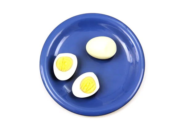 Egg on a plate. — Stock Photo, Image