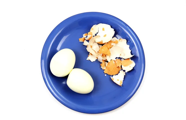 Egg on a plate. — Stock Photo, Image