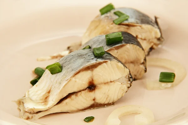 Herring on the plate. — Stock Photo, Image