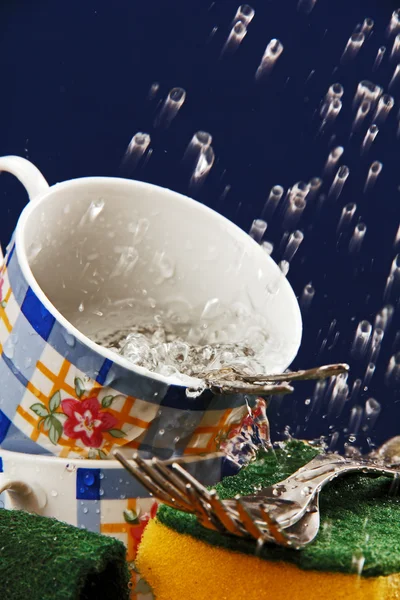 Washing of cups of tea. — Stock Photo, Image