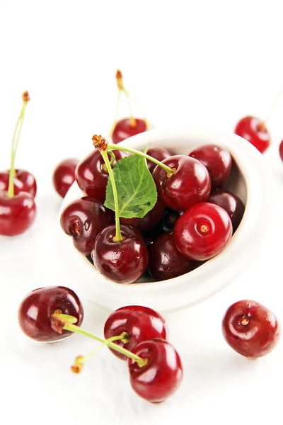 Berries ripe red cherries. — Stock Photo, Image