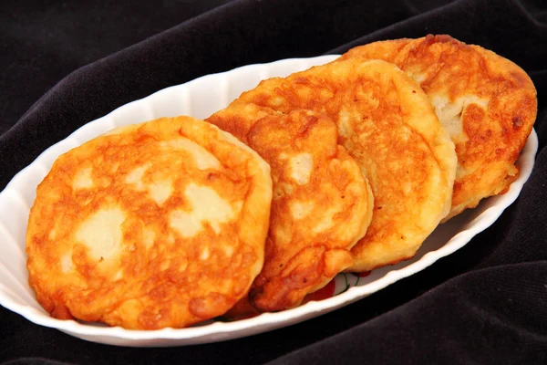 Pancakes on a platter. — Stock Photo, Image