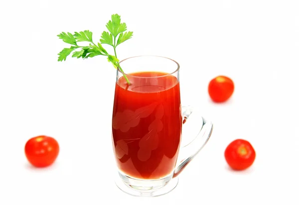 Ein Glas Tomatensaft. — Stockfoto