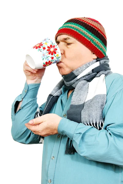 Man with a cup of tea. — Stock Photo, Image