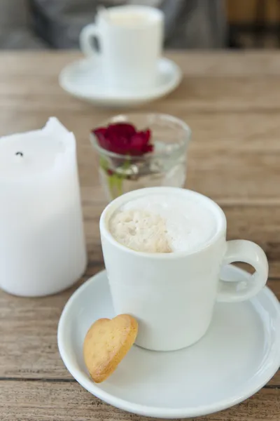 Cappuccino dla ukochanej — Zdjęcie stockowe