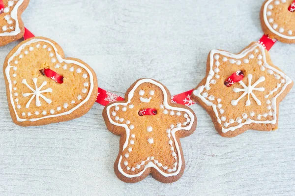 Christmas gingerbread figures — Stock Photo, Image