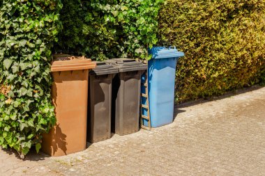 Çöp tenekeleri, çöp ayıklama.