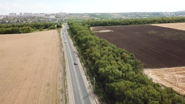 Videoaufnahmen: Autobahn in Russland im Juli 2021. 4K — Stockvideo