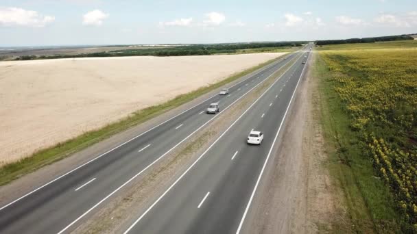 Videoaufnahmen: Autobahn in Russland im Juli 2021. 4K — Stockvideo