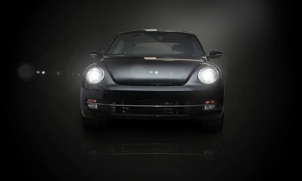 Black car on black background - wallpaper Royalty Free Stock Images