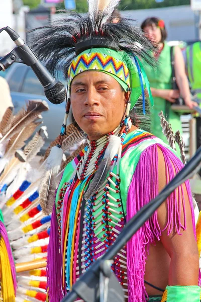 Native american indiska tribal grupp — Stockfoto