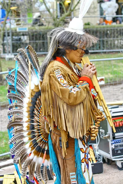 Amérindiens groupe tribal indien — Photo