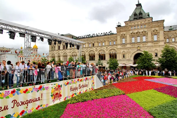 Flower Festival in Red Square in Moscow — Stock Photo, Image
