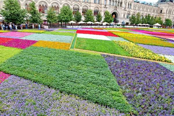 Flower Festival in Red Square in Moscow — Stock Photo, Image