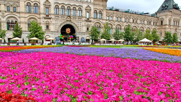 Flower Festival in Red Square in Moscow — Stock Photo, Image