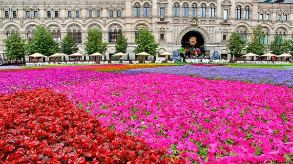 Flower Festival in Red Square in Moscow — Stock Photo, Image