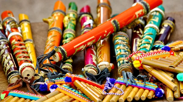 Colorful flutes — Stock Photo, Image