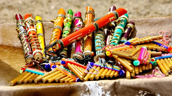 Colorful flutes — Stock Photo, Image