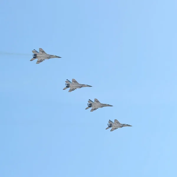 Russian army military jets during military parade — Stock Photo, Image