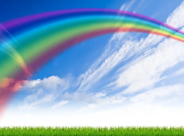 Cielo e arcobaleno — Foto Stock