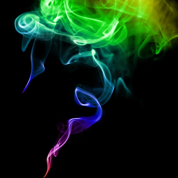 Abstract color smoke swirls — Stock Photo, Image