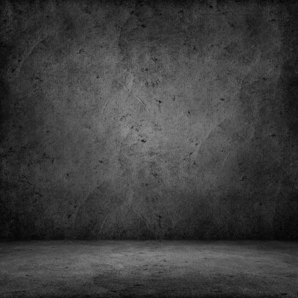 Dark room with tile floor and concerte wall background Stock Photo by