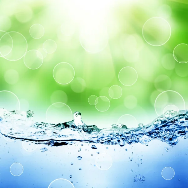 Bolhas de água e ar — Fotografia de Stock