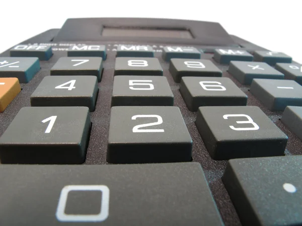 Калькулятор крупним планом Macro — стокове фото