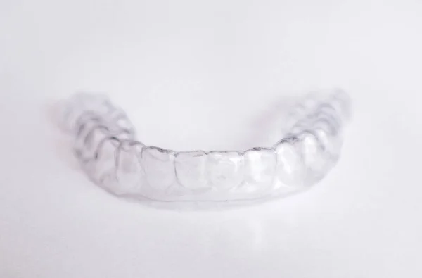 Clear Aligners Straighten Teeth Adults Teenagers — Stock Photo, Image