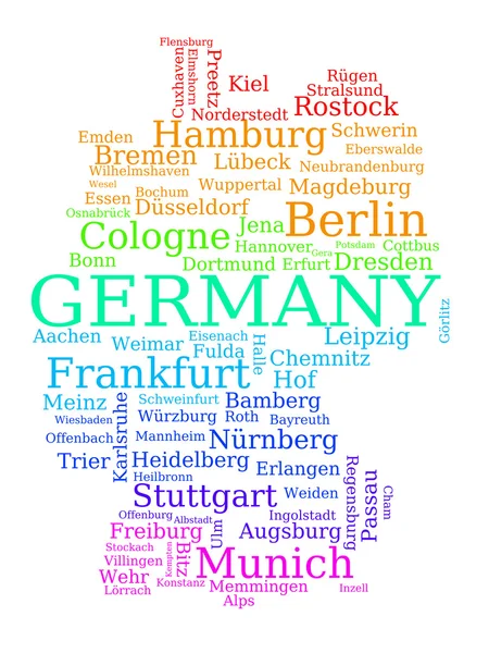 Germany map — Stock Vector