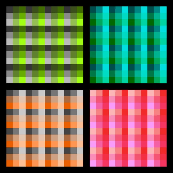 Checkered background set — Stock Vector