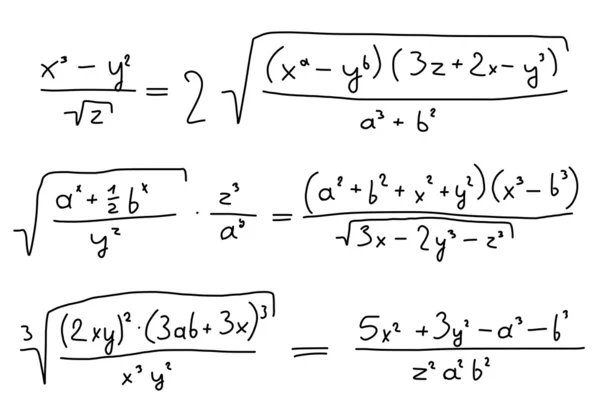 Algebra di — Vettoriale Stock