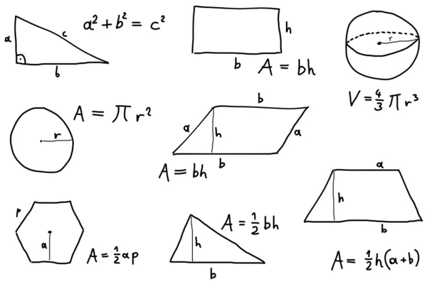 Matematik lektion — Stock vektor