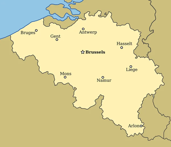 Belçika — Stok Vektör