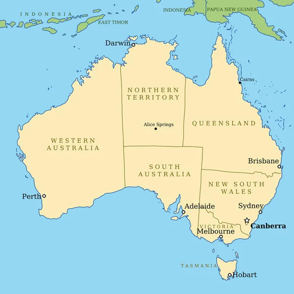 澳大利亚a — 图库矢量图片