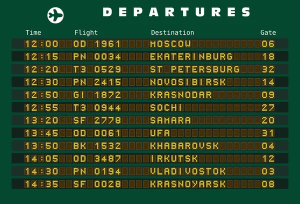 Rusland bestemmingen — Stockvector