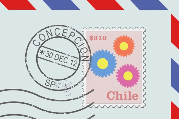 Letter from Chile — Stock Vector