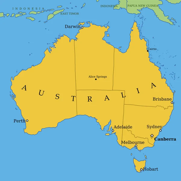 Australia — Vettoriale Stock