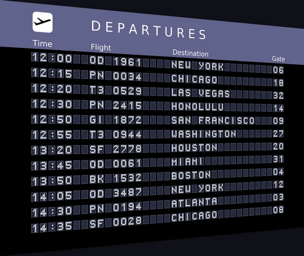Departures — Stock Photo, Image