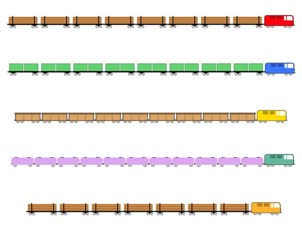 Lading treinen — Stockvector