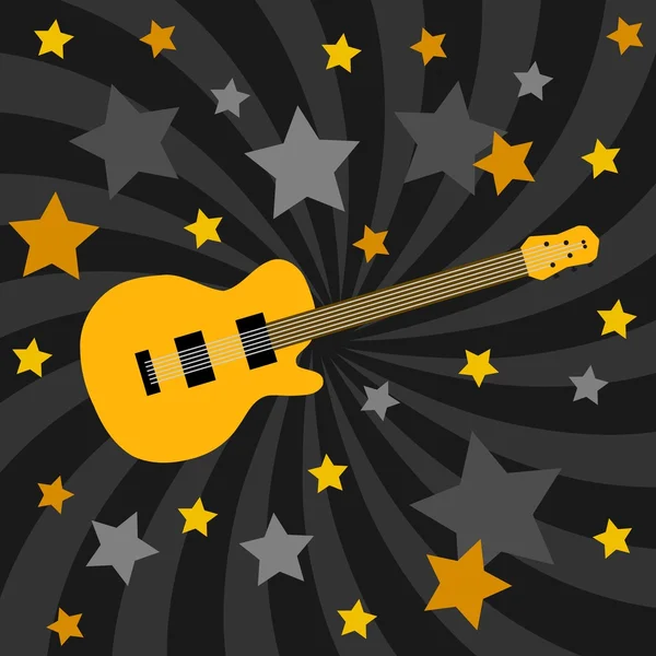 Tema de guitarra — Vector de stock